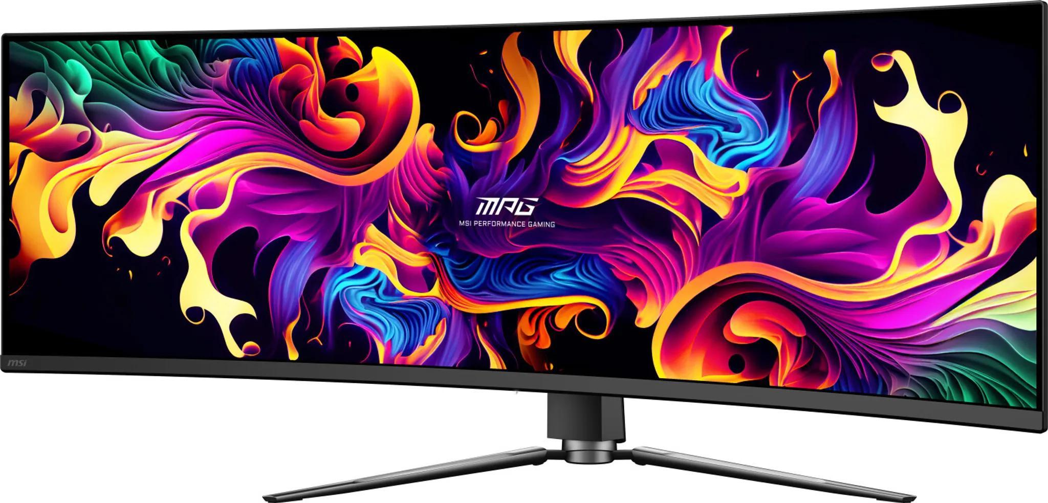 MSI MPG 491CQP QD-OLED, 124,5 cm (49"), 5120 x 1440 Pixel, Dual WQHD, QD-OLED, 0,03 ms, Schwarz