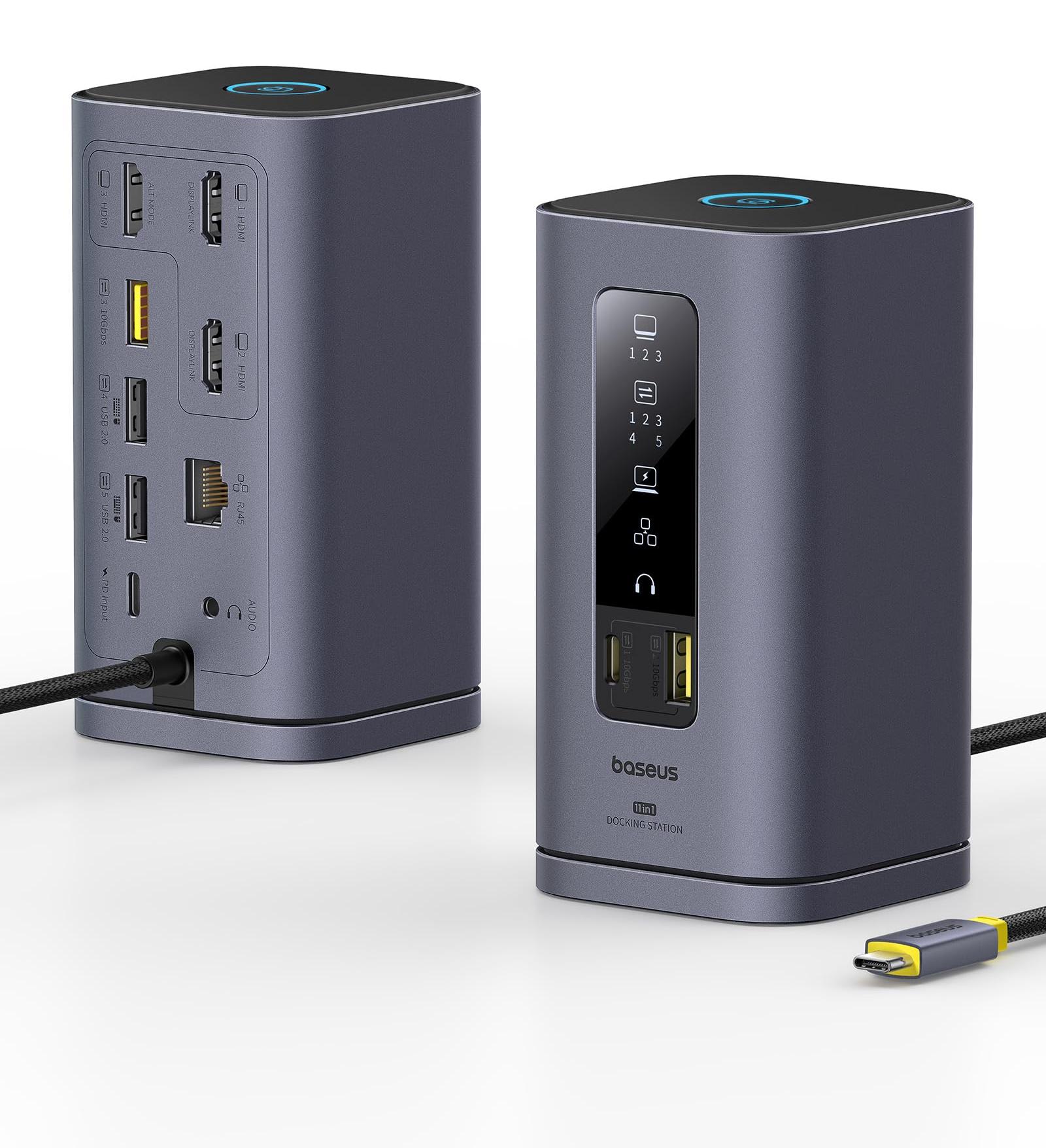 Baseus Spacemate 11 in 1 Displaylink Docking Station 3 Monitore für macOS