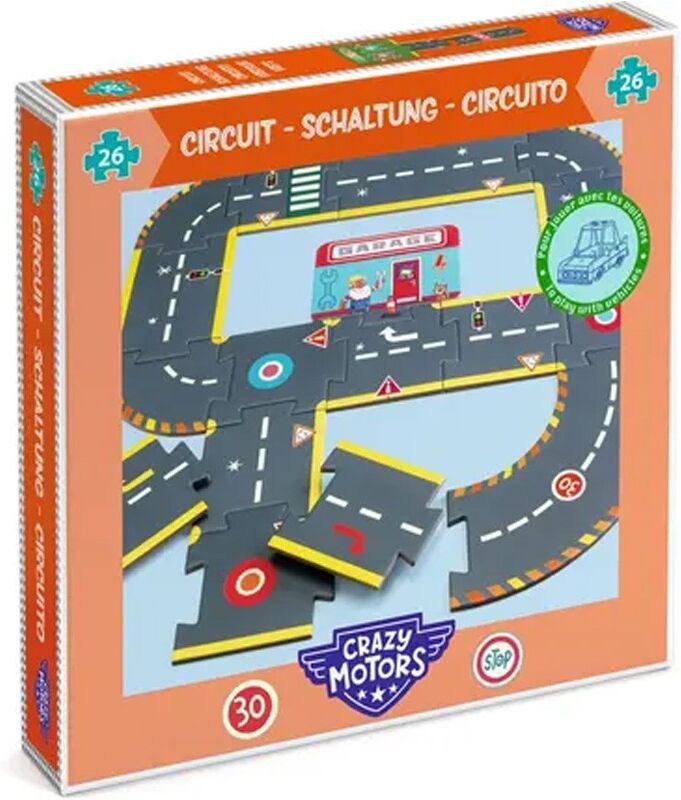 Puzzle géant circuit city 26 pcs - Djeco