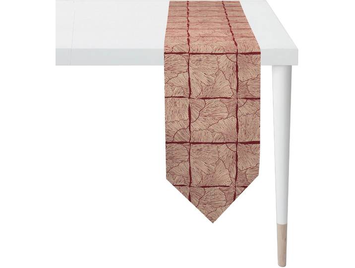 Tischband APELT 6300 CHRISTMAS GLAM, Weihnachtsdeko, Weihnachten , bunt (rot, goldfarben), B:21cm L:175cm, Polyacryl, Polyester, Viskose, Tischdecken, Tischband, Lurex-Jacquardgewebe