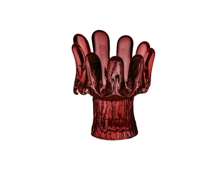 Kosta Boda Photophore Solros 11,5 cm Rouge