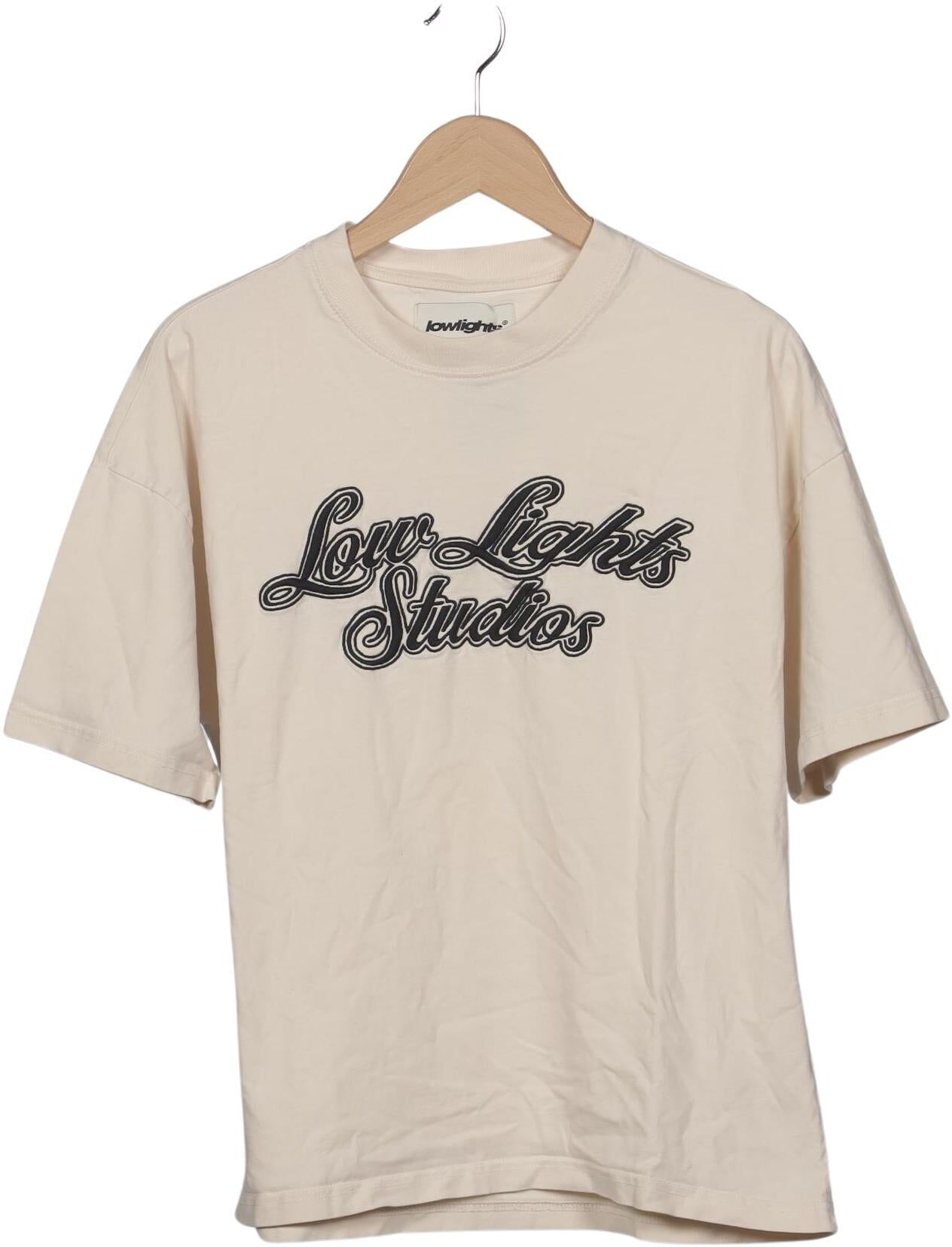 Low Lights Studios Herren T-Shirt, Beige, Gr. S, Baumwolle - Second Hand