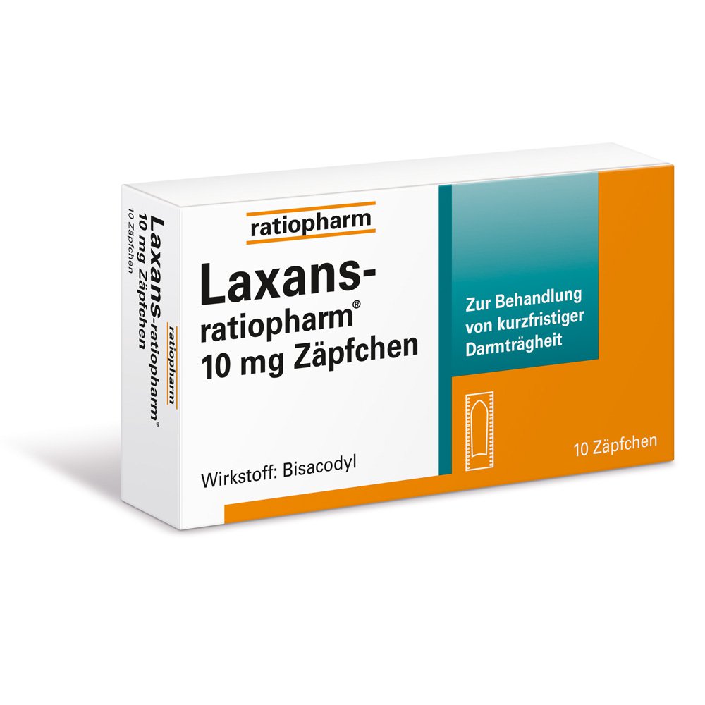 ratiopharm GmbH Laxans-ratiopharm 10mg Zäpfchen 03797909