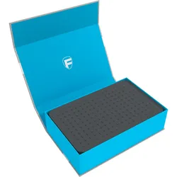 Feldherr HSMB075P03 - Magnetbox blau mit 60 mm Rasterschaumstoff (Karton, Kunststoff, Schaumstoff)