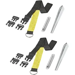 Set aus zwei ProPlus 361728 Sturmbändern für Markisen und Vordächer 2x3m