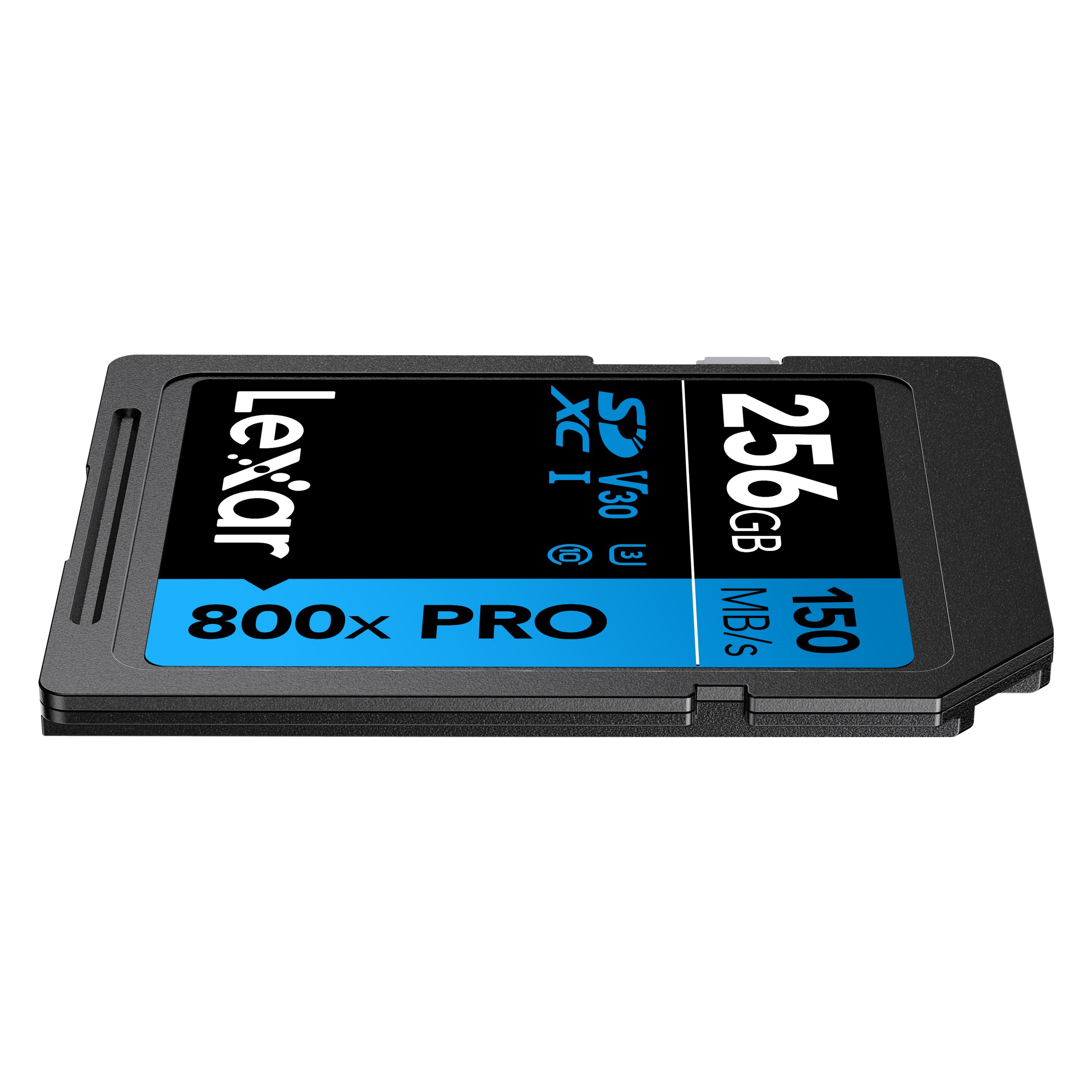 Lexar SDXC-Card PRO 256GB UHS-1 V30 Serie Blue (800x) (256 GB, SDXC, UHS-I) (LSD0800P256G-BNNNG)