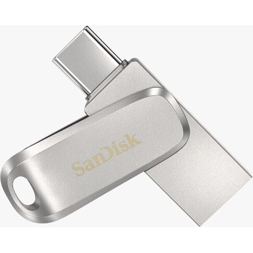 32 GB SanDisk Ultra Dual Drive Luxe silber USB 3.0 und Typ C