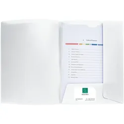 Exacompta, Mappe, Präsentationsmappe Kreacover, PP, A4, wei (A4, 10x)