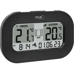 TFA Funk Thermometer, Thermometer + Hygrometer, Schwarz
