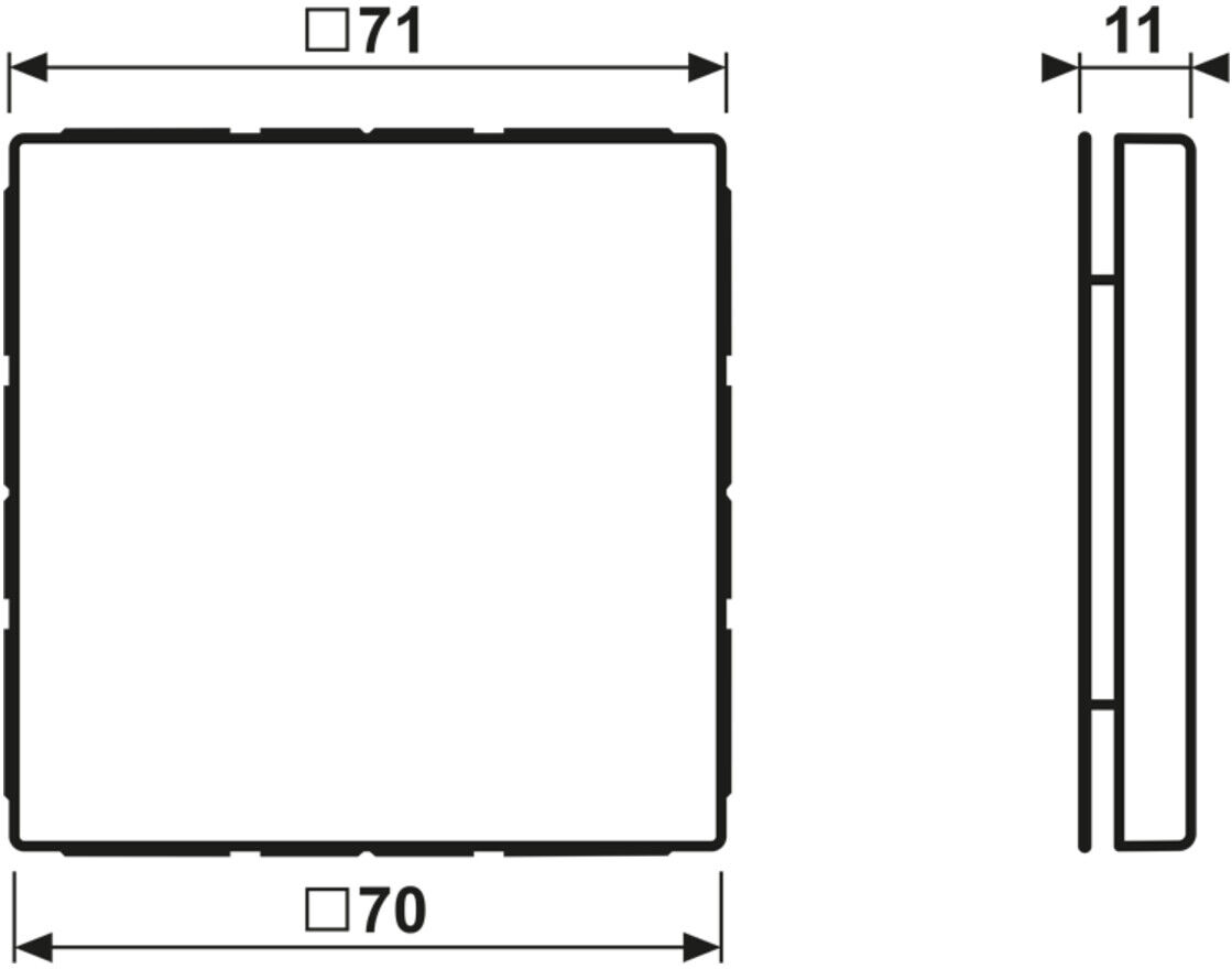 Jung Blind-Abdeckung lgr kompl.mit Tragring LS 994 B LG (LS994BLG)