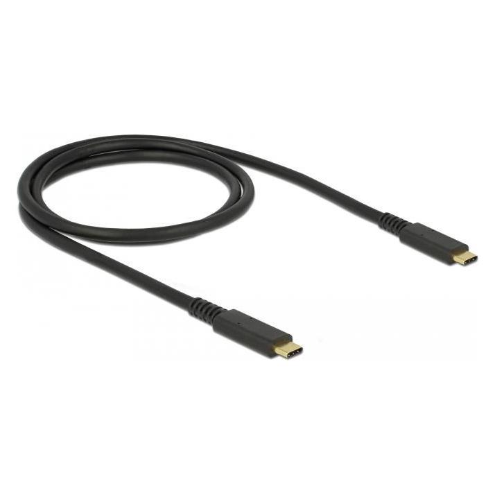 Delock USB-Kabel USB-C (M) bis USB-C (M) (1 m, USB 3.2 Gen 2, 60 W) (85207)