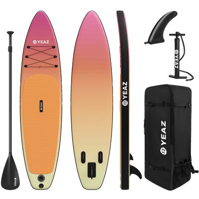 Inflatable SUP-Board YEAZ "SUP Board und Kit PARADISE BEACH - EXOTRACE PRO - SET", orange, Wassersportboards