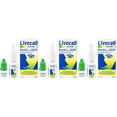 Livocab direkt Kombi 4 ml Augentr.+5 Nasenspray x3 3x1 St Kombipackung