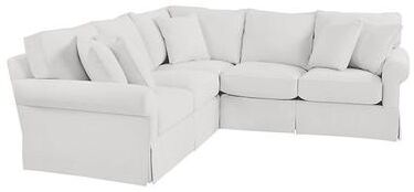 Baldwin 3-Piece Corner Sectional - Gowan White InsideOut - Ballard Designs