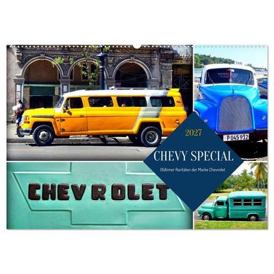 CHEVY SPECIAL - Oldtimer Raritäten der Marke Chevrolet (Wandkalender 2027 DIN A2 quer), CALVENDO Monatskalender