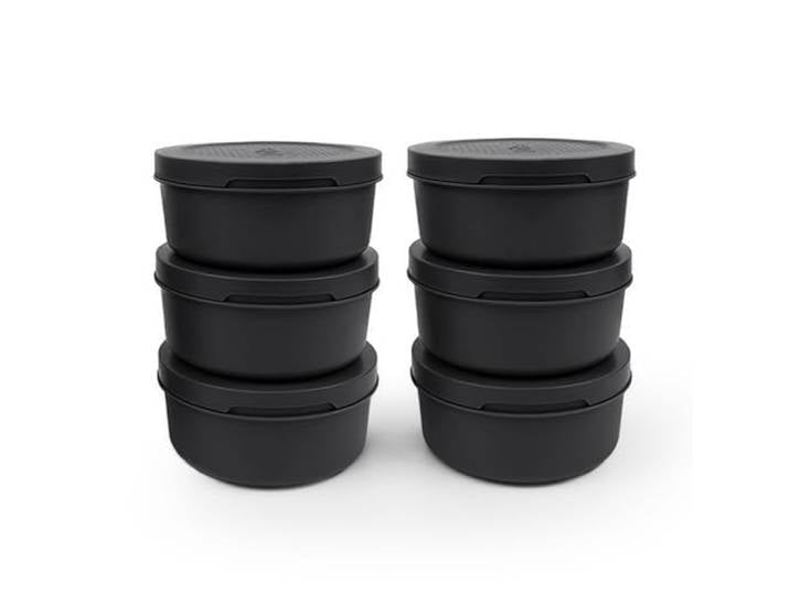 ZiiPa Pizzadeeg doos - ø 16 cm / 250 gram - Zwart - 6 stuks