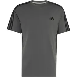 adidas Essentials 3-Streifen Single Jersey Left Chest Branded T-Shirt Herren KY4112 - grey five/black 3XL