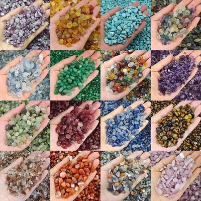 Inspired Finds Natural Quartz Crystal Chip Stones For Healing, Aquarium Decor & Energy Balancing rose Quartz 0.71 Oz