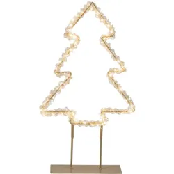 LED Metalltanne - gold