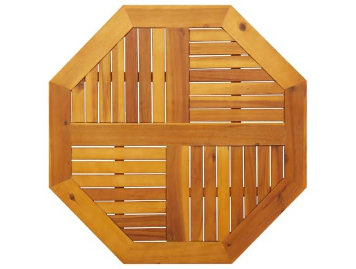 fsahslih Tischplatte 80x80x2,2 cm Achteckig Massives Akazienholz Ersatzplatte mit Naturöl-Finish für Balkon, Terrasse und Garten, passend für viele Tischgestelle im Außenbereich.