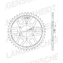 Supersprox Stahl-Kettenrad 630 32Z (Schwarz)