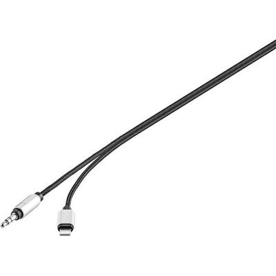 Renkforce RF-3432028 Apple Lightning / Klinke Audio Anschlusskabel [1x Apple Lightning-Stecker - 1x Klinkenstecker 3.5 mm] 1.20m