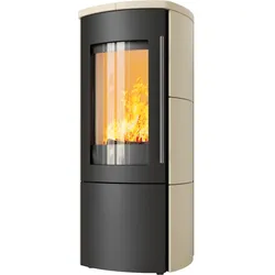 Kaminofen Hark 105 GT ECOplus RUA 4 kW - Ofenkacheln: quarz-weiss - Korpus: graphit