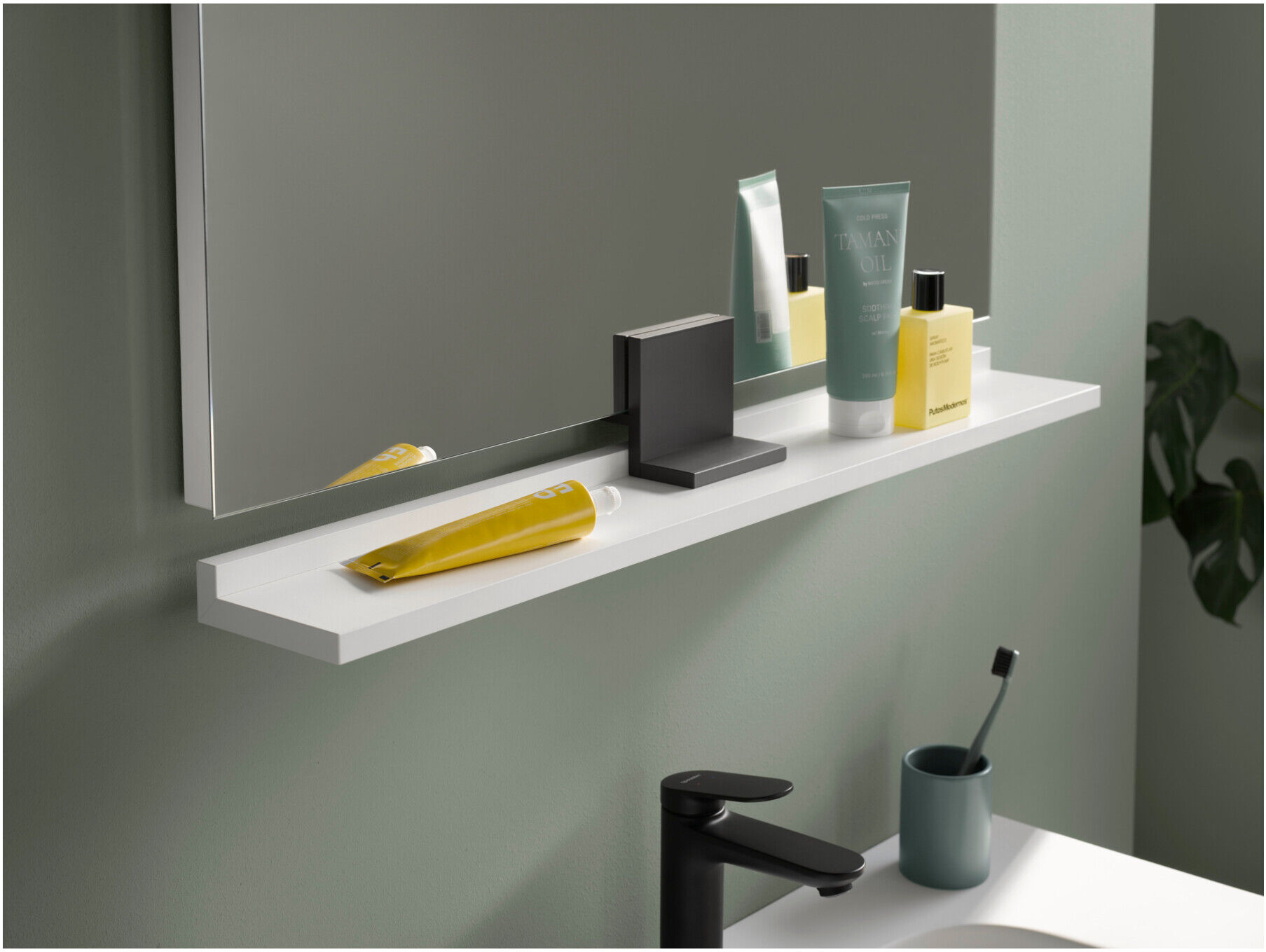 Duravit Spiegel-Ablage Sivida 105x65x3,6cm, we. ma, mont., sw (SV74330BD180000)