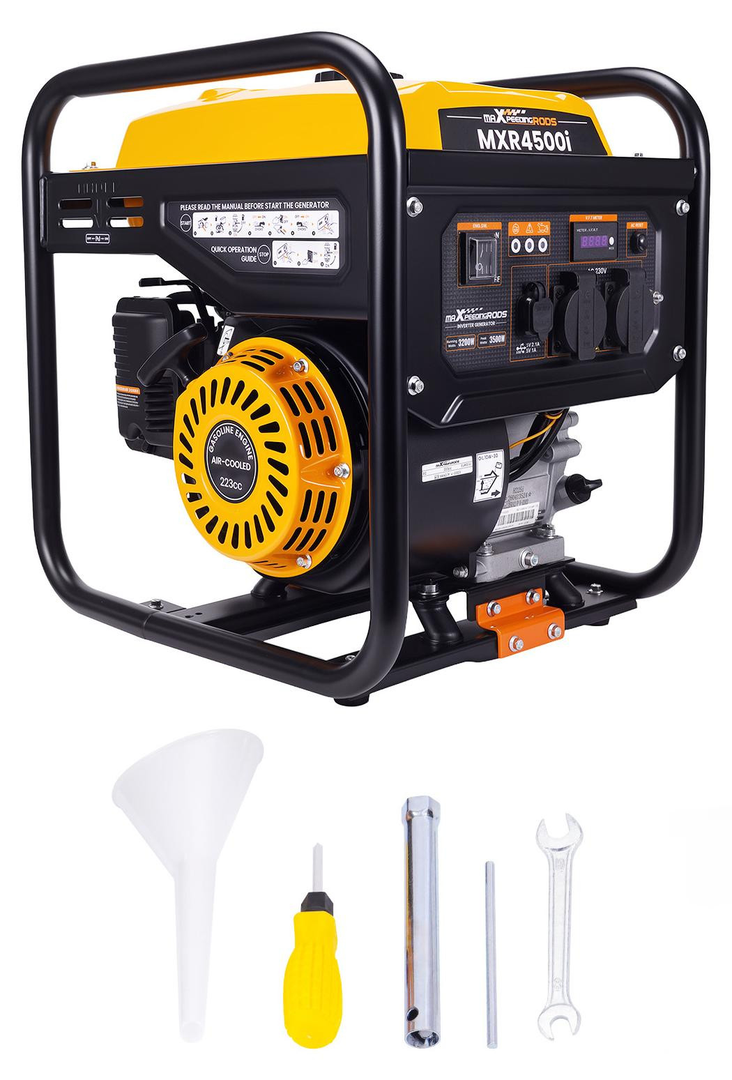 MaXpeedingrods Draagbare Benzinegenerator 3200W 3500W voor Kamperen