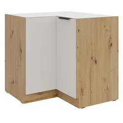 Küchen Eckunterschrank 90x90 cm Küche SOLANO Kaschmir beige Küchenzeile