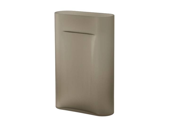 Muuto Ridge Vase Milchglas 48,5 cm Taupe