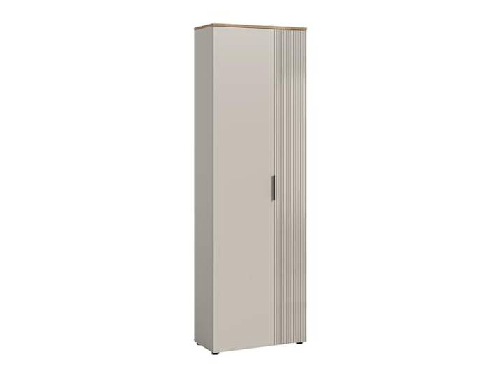 xonox home Garderobenschrank Slide 60x190x36 cm in Kaschmir und Evoke Oak Nachbildung Flurschrank Dielenschrank Flurmöbel Garderobe Schrank modern & zeitlos