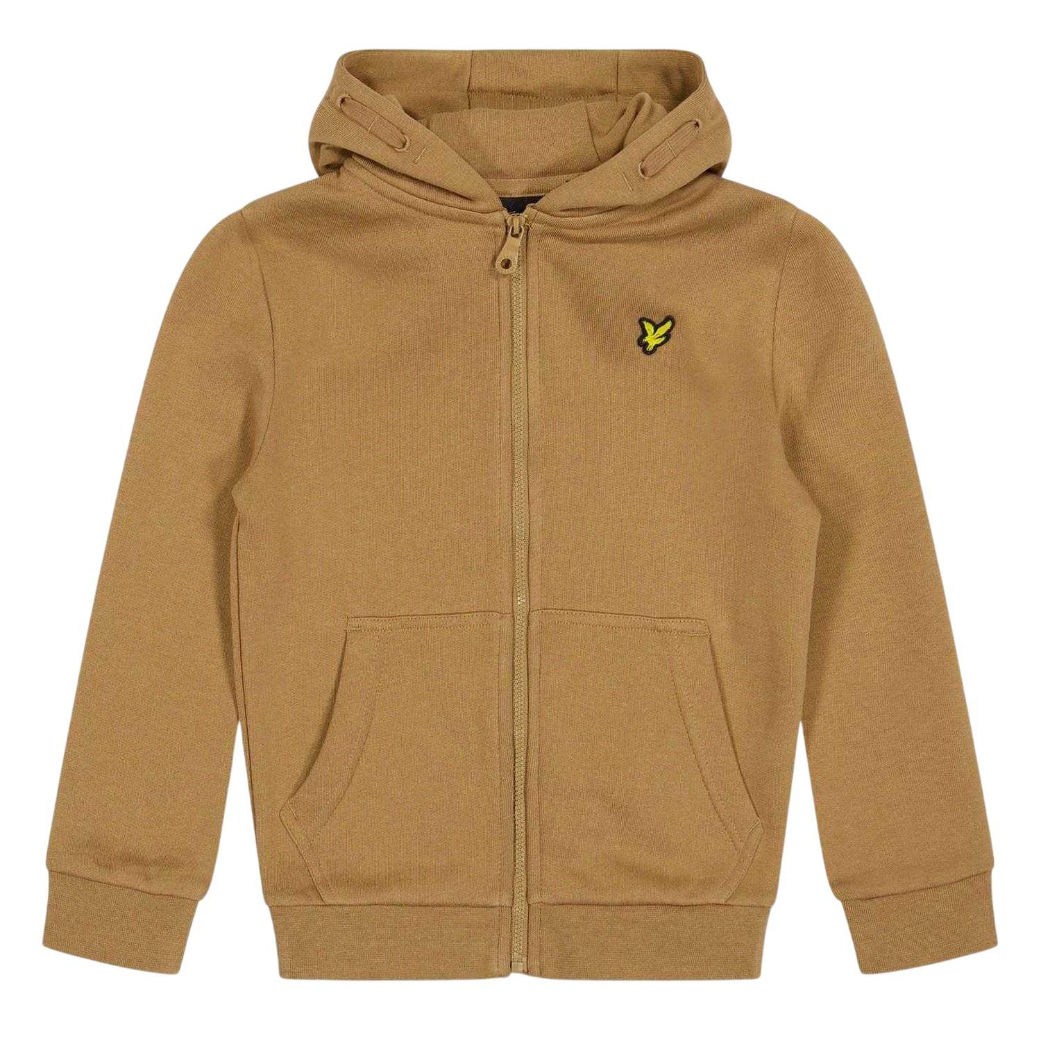 Lyle & Scott - Sweatjacke für Kinder, mit Kapuze (Tigerauge bedruckt)