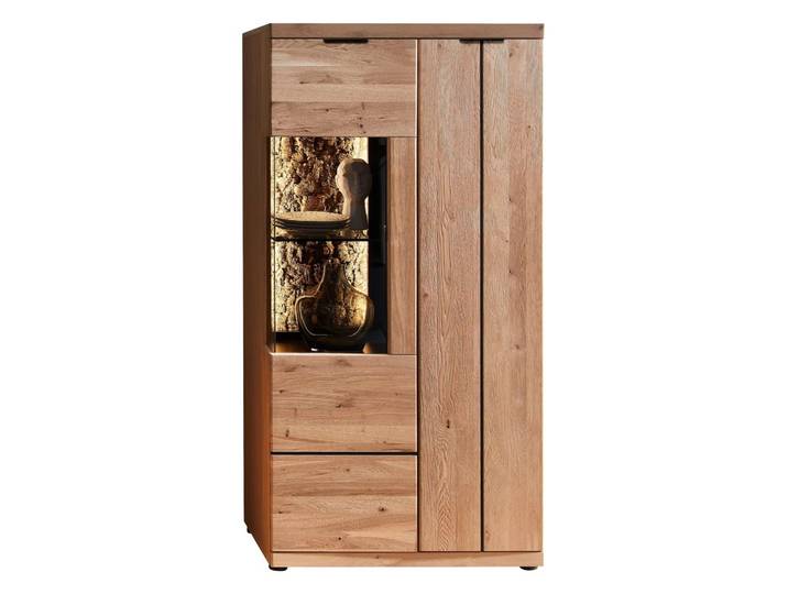 Wohn-Concept Donna Vitrine Wildeiche Bianco