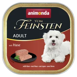animonda Vom Feinsten Adult 150g Schale Hundenassfutter 22 x 150 Gramm Hase