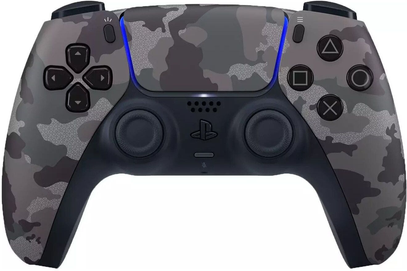Gadcet Chadwell Heath Sony DualSense PS5 Wireless Controller - Grey Camo, New