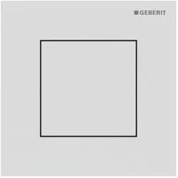 Geberit Typ 40 Urinal-Steuerung 116217JT1 pneumatisch, Square, weiß matt / easy-to-clean-beschichtet