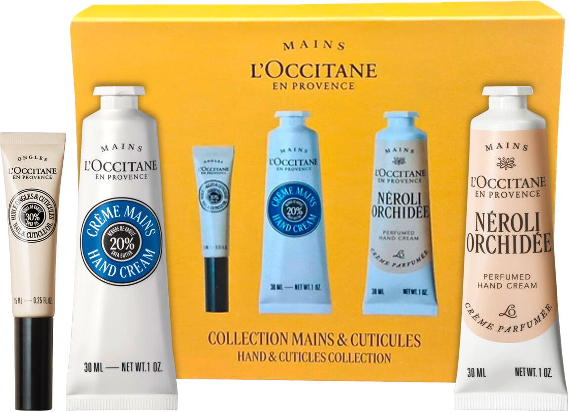 67.5ml L'Occitane Hand & Cuticules Collection (Nagelöl 7,5ml + Handcreme 30ml + parfümierte Handcreme 30ml)