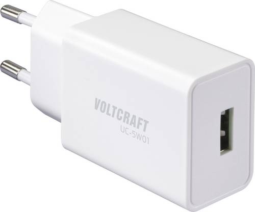 VOLTCRAFT UC-5W01 USB Ladegerät 5W 1x USB-A Weiß Innenbereich