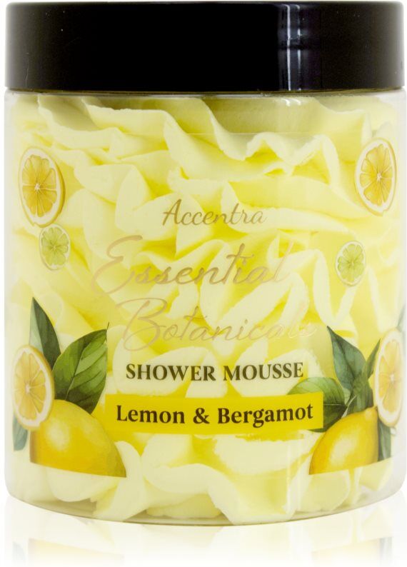 Accentra Essential Botanicals Shower Mousse shower foam with aroma Lemon & Bergamot 200 g