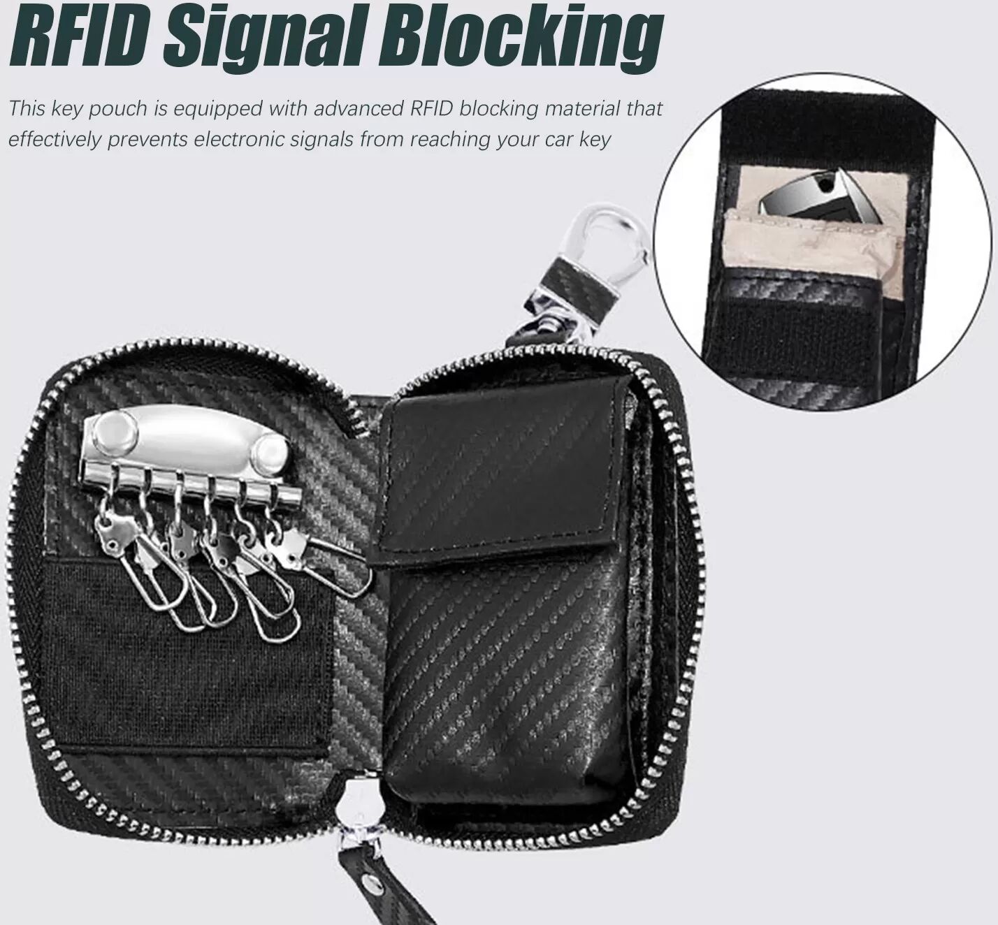 INF RFID-Blockierender Schlüsselbeutel - Schützen Sie Ihren Autoschlüssel