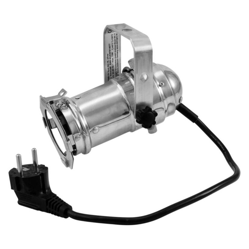 PAR-16 Spot silber 230V für GU-10 Lampe (50850340)
