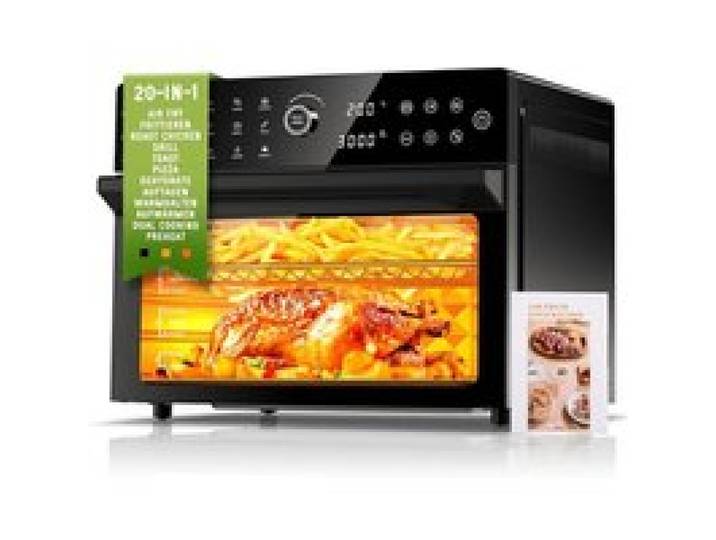 Air Fryer XXL 30 L Mini Four Électrique Écran Tactile LED 20 Programmes Double Cuisson 1800 W 8H