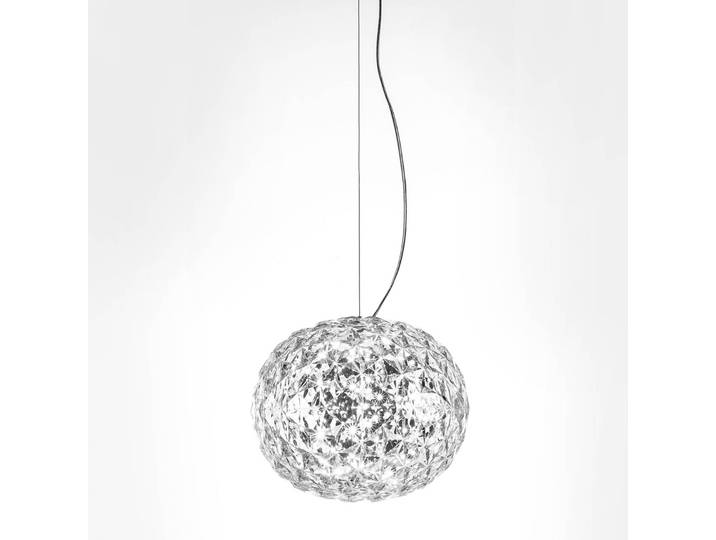 Design hanglamp Planet, helder / transparant, Woon-/ Eetkamer, Kunststof, Design, hanglamp