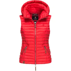 NAVAHOO Damen Designer Steppweste ärmellose Weste mit Kapuze Shadaa