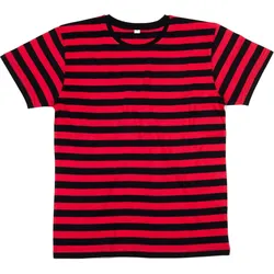 Mantis Herren T-Shirt gestreift M109S black/red M