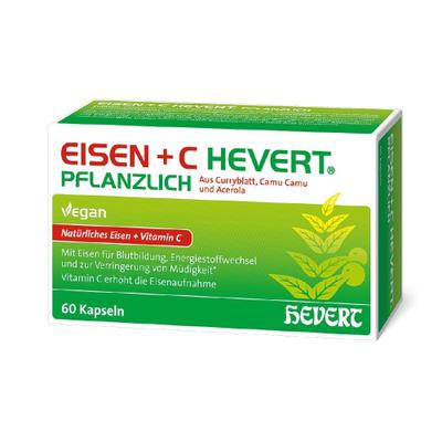 Eisen+C Hevert pflanzlich Kapseln 60 St