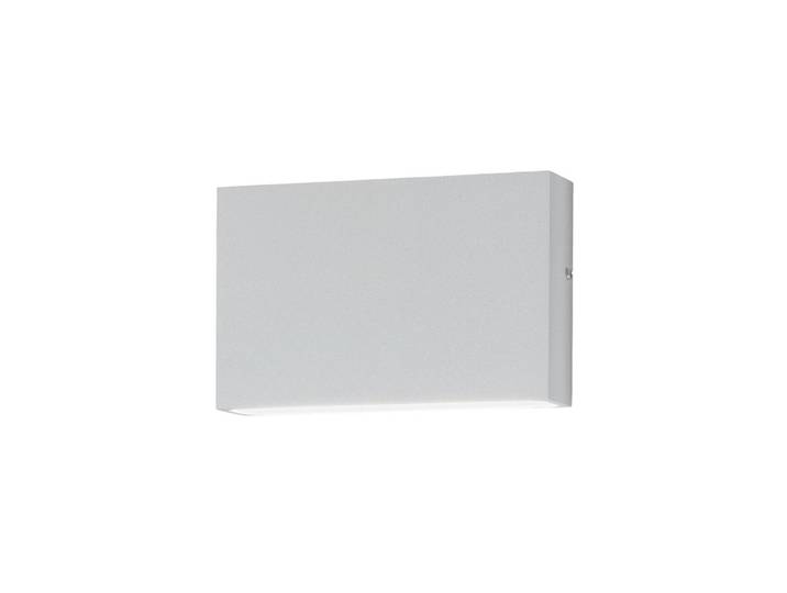 Egger Licht LED Außenwandleuchte FLATBOX, weiß / opal, für Badezimmer, Aluminium, Modern, Wandlampe