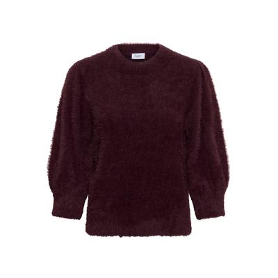 Strickpullover SAINT TROPEZ "Damen Strickpullover BanniSZ", Damen, Gr. XL, rot (winetasting), Obermaterial: 100% Polyamid PA., Pullover Strickpullover