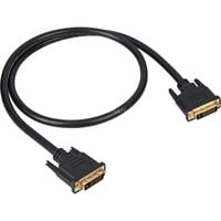 Kabel DVI-D > DVI-D (24+1) schwarz, 1 Meter, Dual Link, 24+1